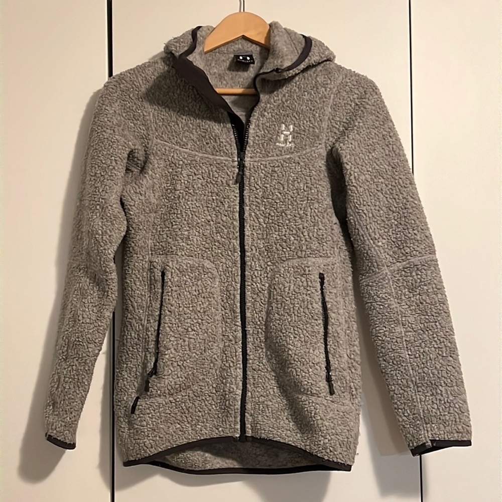 Haglofs women jacket size xs grey very good condition